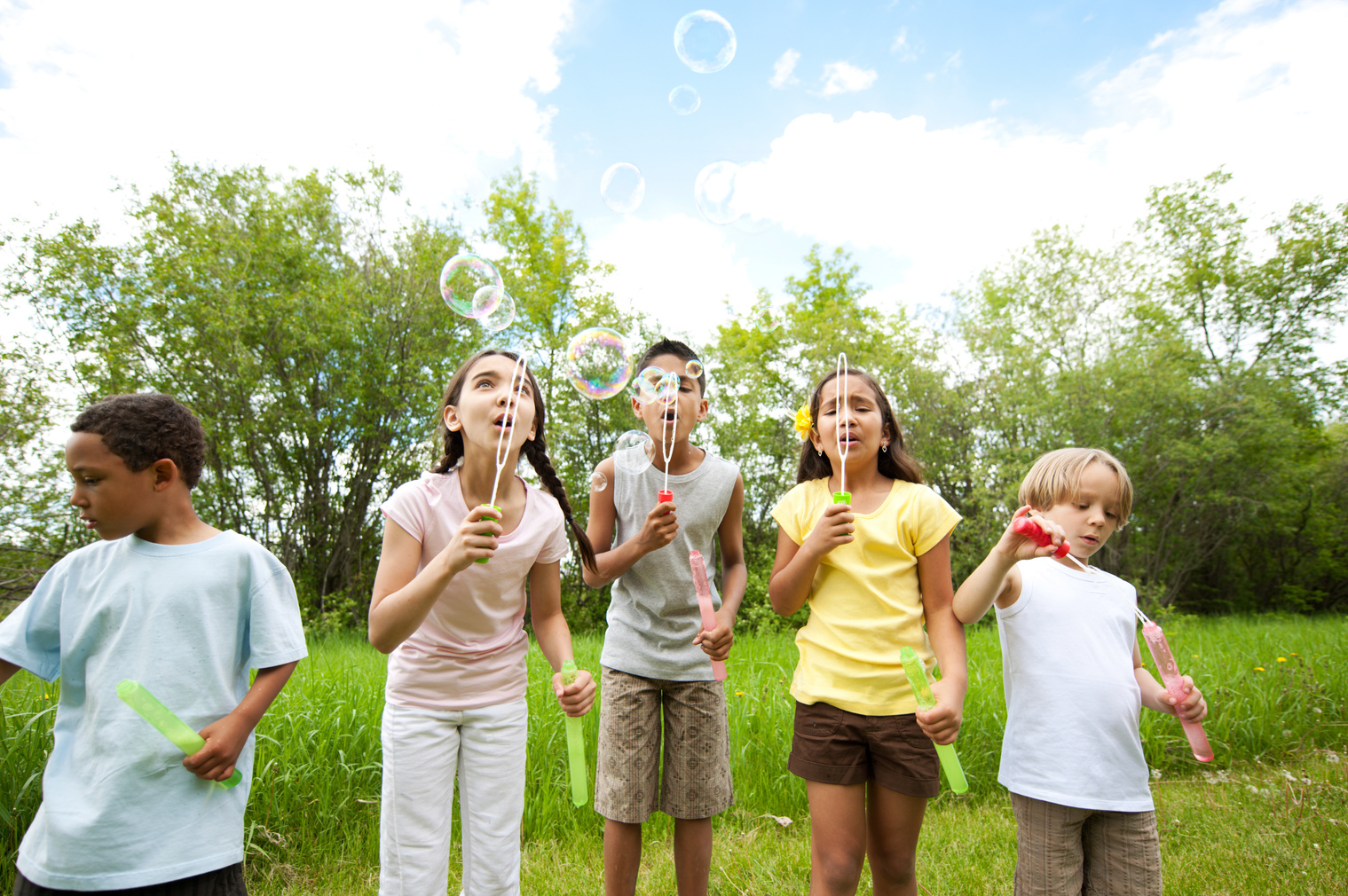 Children playing outside