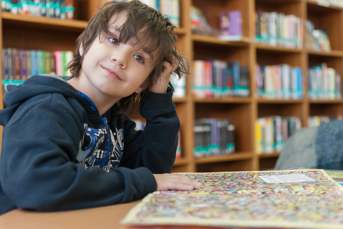 Kid in the Library